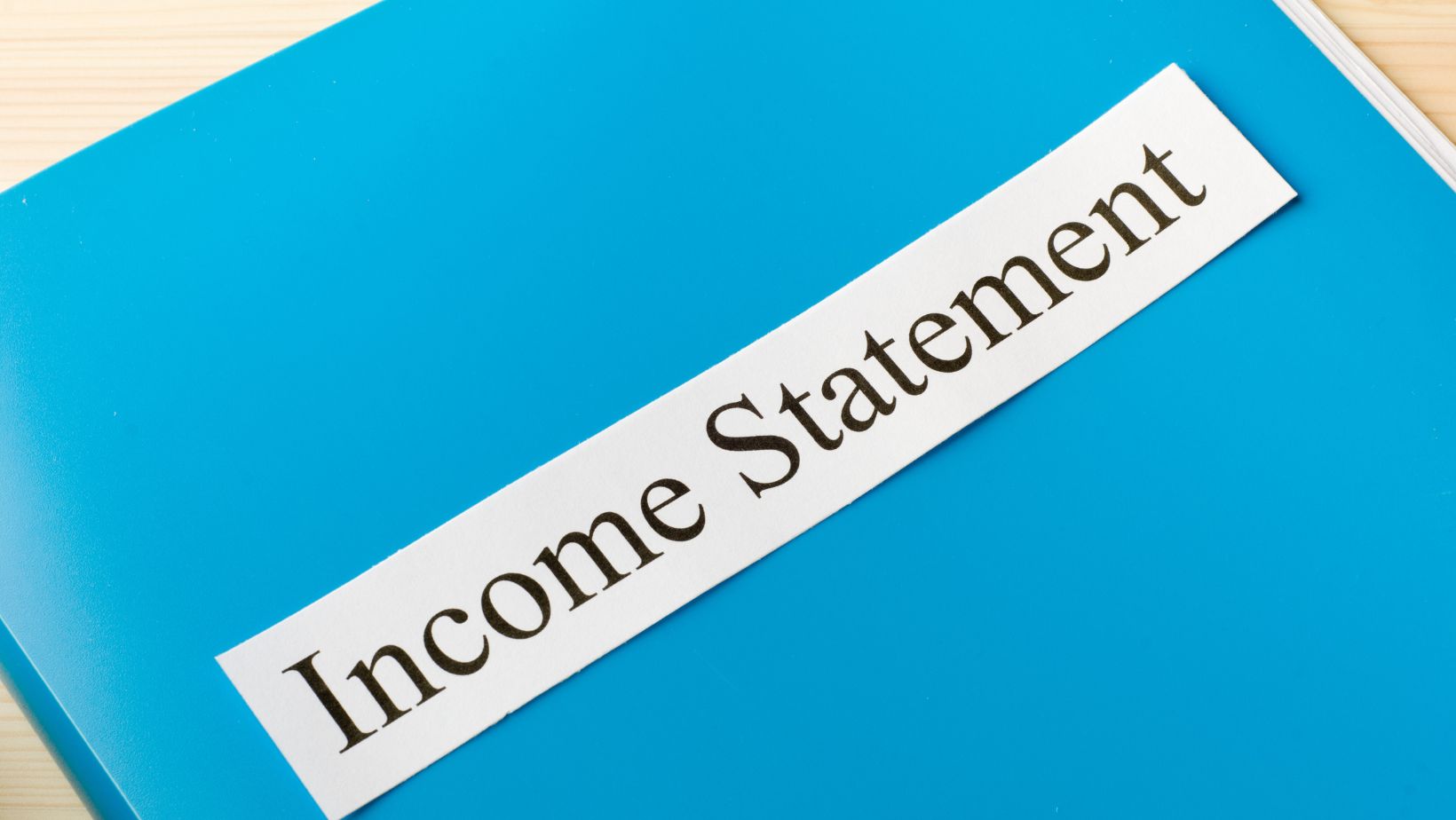 for external reporting, income statements are generally prepared using